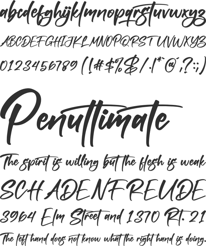 Crespho font preview