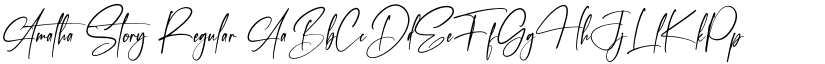 Amatha Story Regular font