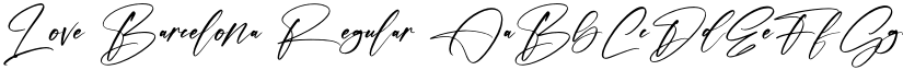 Love Barcelona Regular font