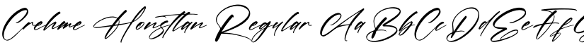 Crehme Honstlan font download