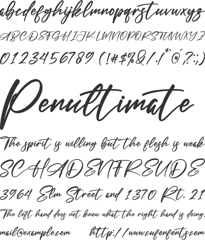 Magston Cordeli font preview