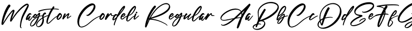 Magston Cordeli Regular font