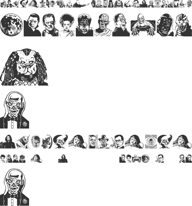 Monster Party font preview