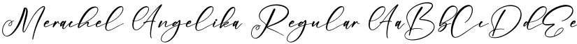 Merachel Angelika Regular font