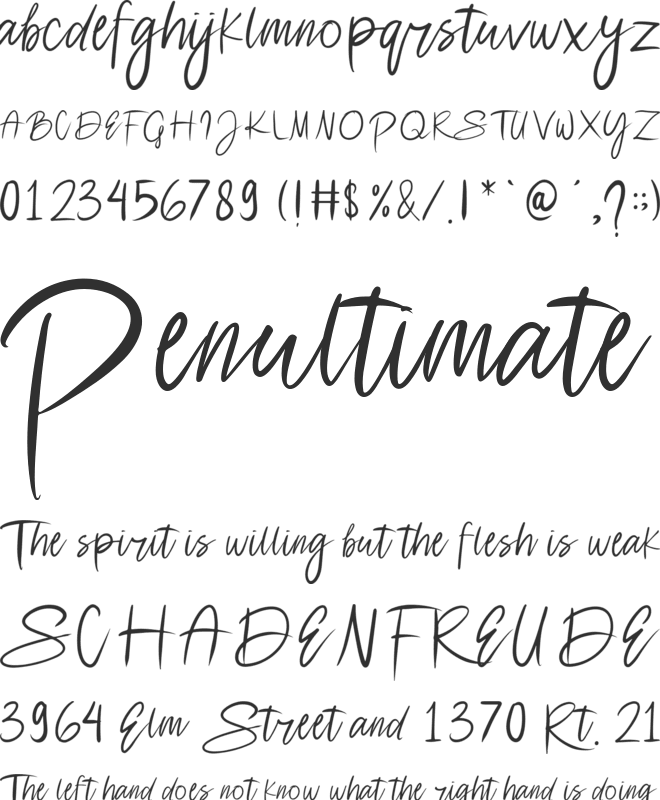 Saturday Sweet font preview