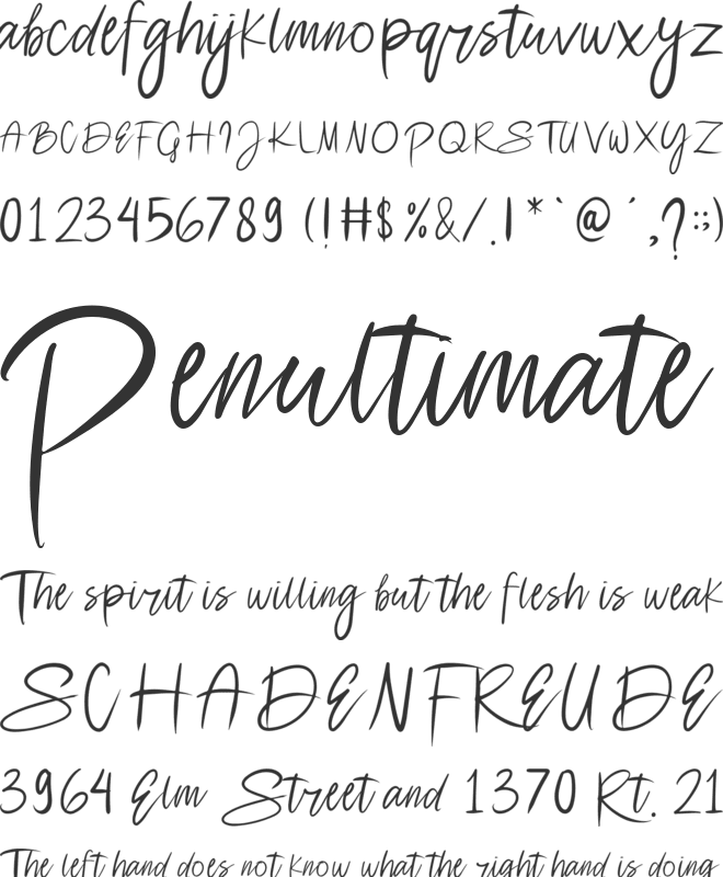 Saturday Sweet font preview