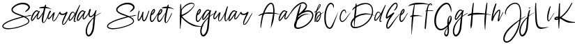 Saturday Sweet Regular font