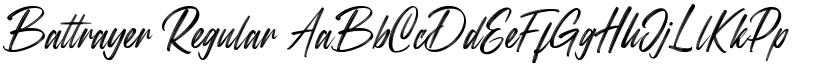 Battrayer Regular font
