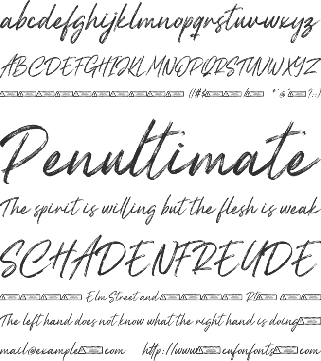 Mayoritte font preview