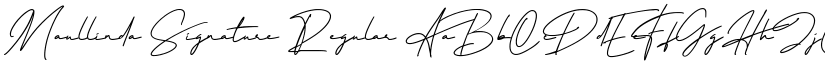 Maullinda Signature Regular font