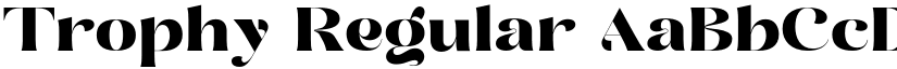 Trophy Regular font