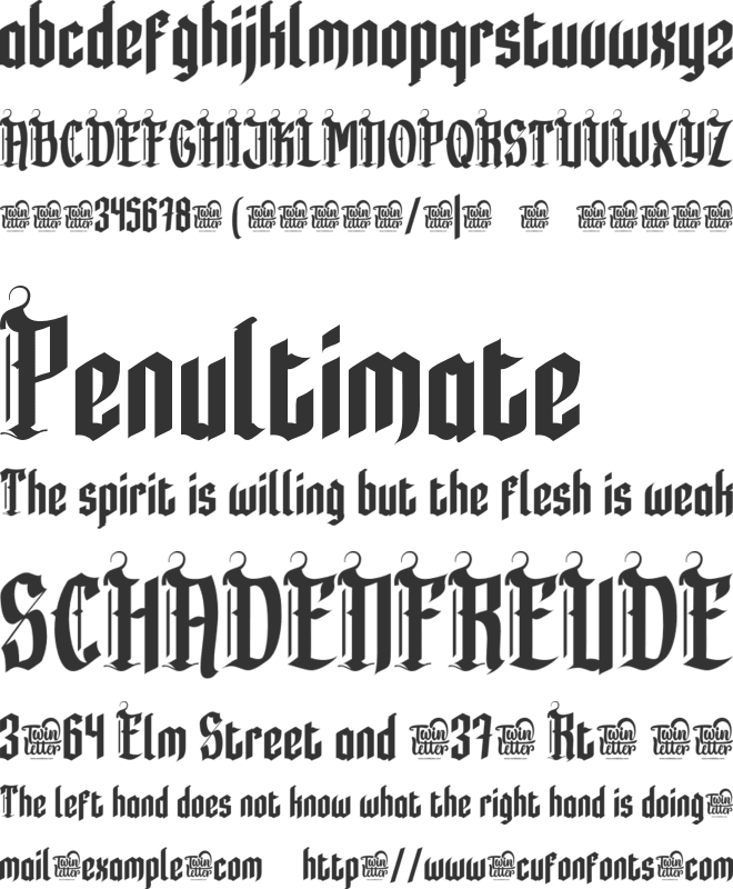 Rengkox font preview