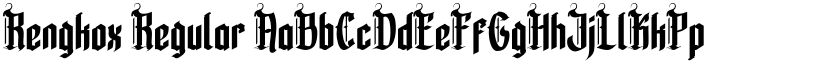 Rengkox Regular font