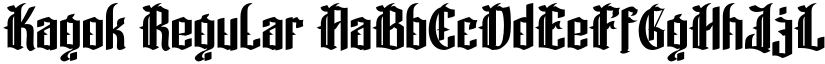 Kagok Regular font