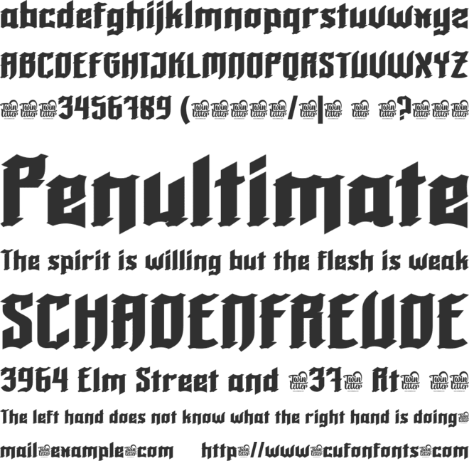 ROBACK font preview