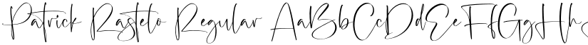 Patrick Rastelo Regular font