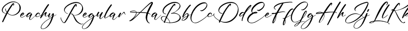 Peachy Regular font