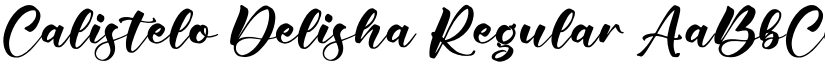 Calistelo Delisha Regular font