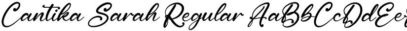 Cantika Sarah Regular font