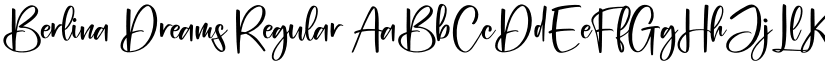 Berlina Dreams Regular font