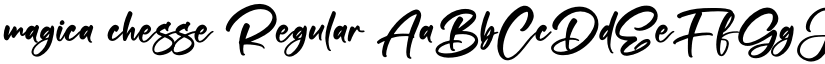 magica chesse Regular font