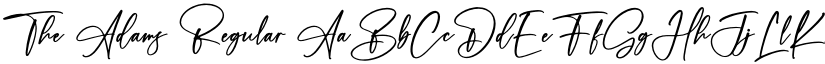 The Adams Regular font