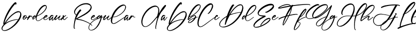 Bordeaux Regular font