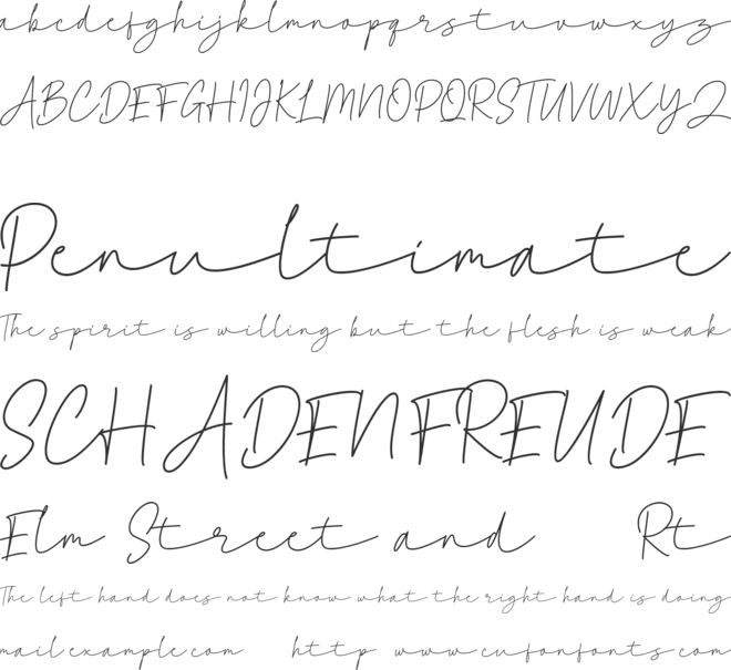 Lichand font preview