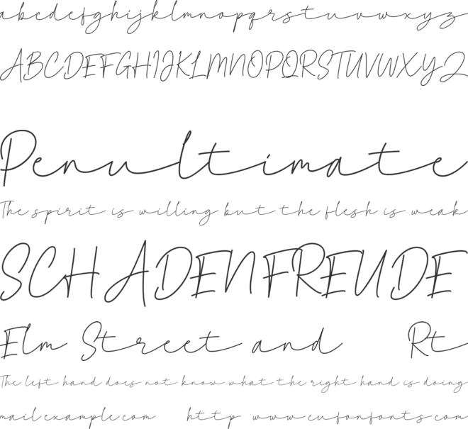 Lichand font preview