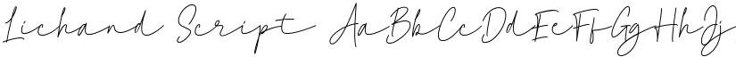 Lichand Script font