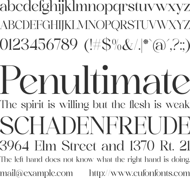 reailge font preview