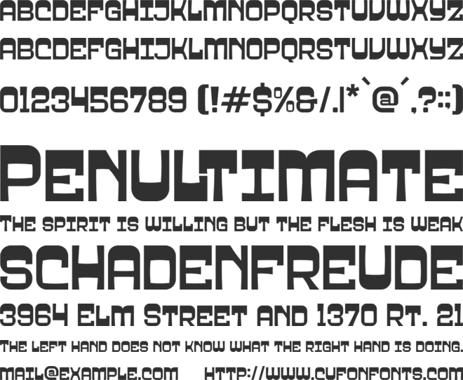 SHALBY font preview