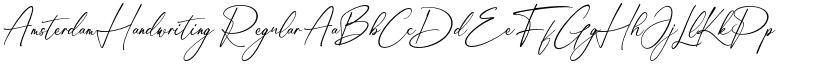 Amsterdam Handwriting Regular font