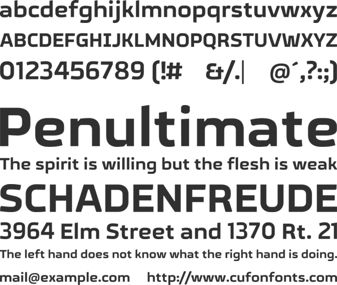 Parquetipo font preview