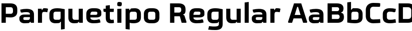 Parquetipo Regular font