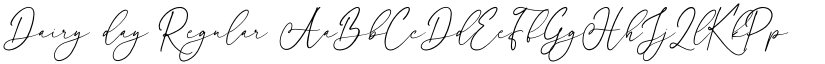 Dairy day Regular font