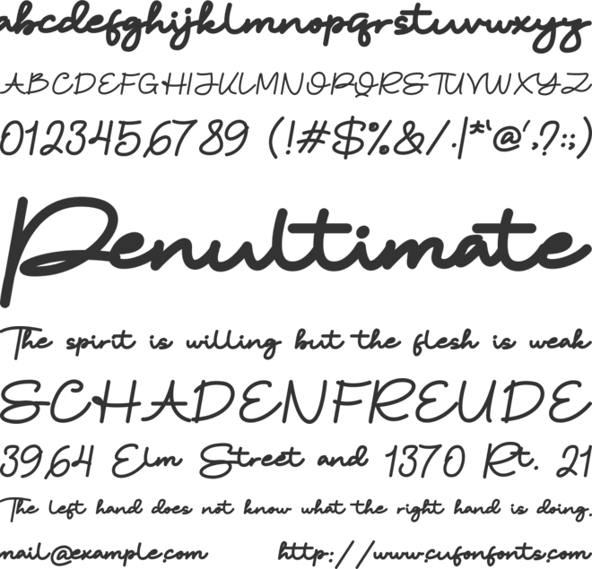 Cullomty font preview
