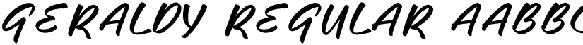 GERALDY Regular font