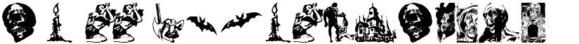 Horror Dingbats Eerie Edition font