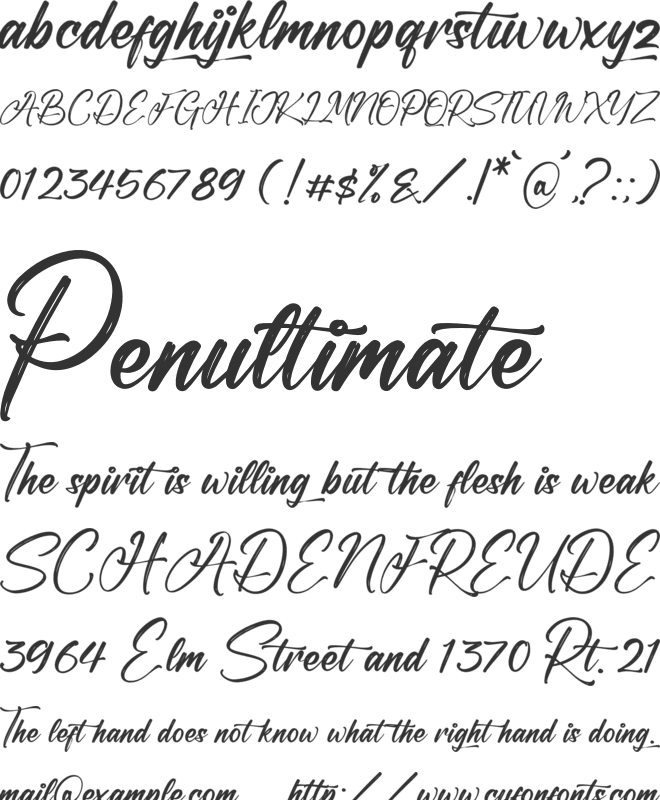 Anthony Hunters font preview