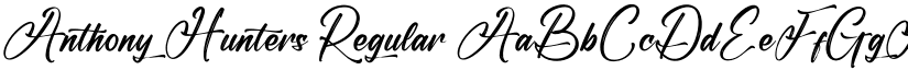 Anthony Hunters font download