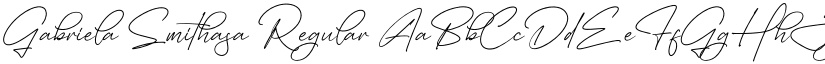 Gabriela Smithasa Regular font