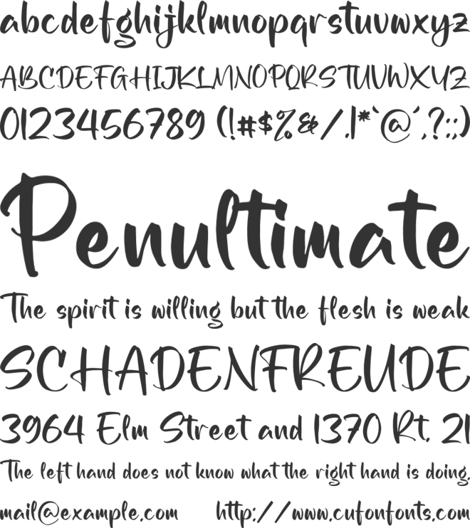 Konekta font preview