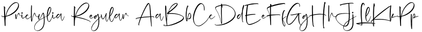 Prichylia Regular font