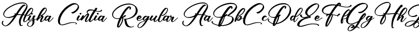 Alisha Cintia Regular font