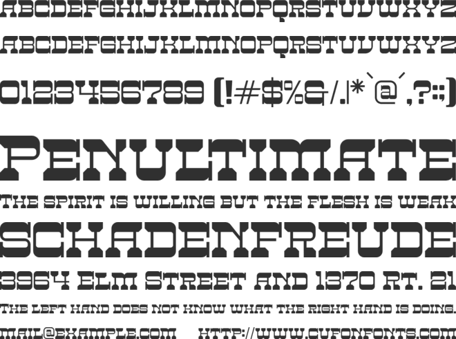 BIG RODHEO font preview