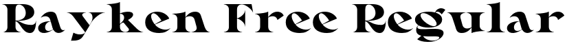 Rayken Free Regular font