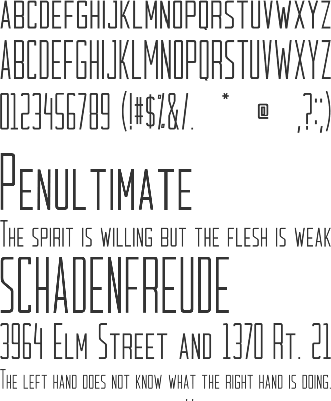 Kilowatt font preview