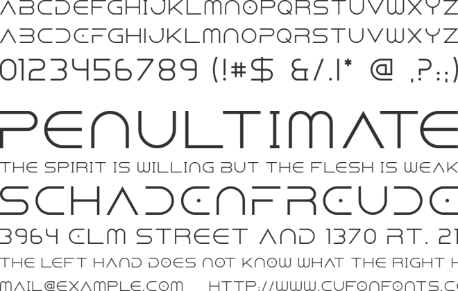 Dune Rise font preview