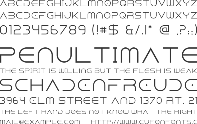 Dune Rise font preview